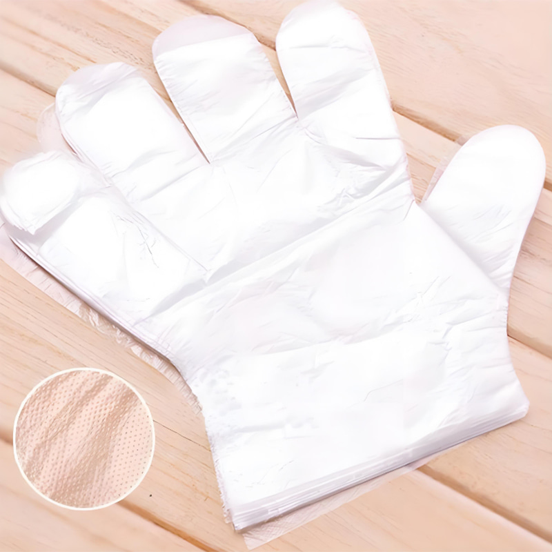 Sarung tangan HDPE putih pudar kalis air dan kalis minyak Sarung tangan HDPE putih pudar kalis air dan kalis minyak