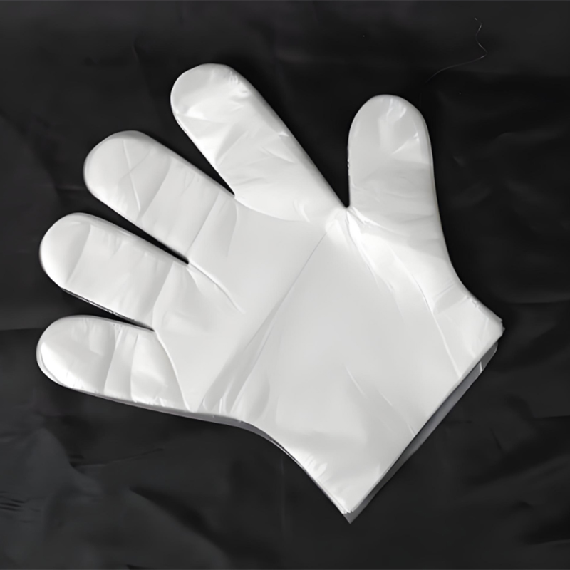 Sarung tangan HDPE putih pudar kalis air dan kalis minyak Sarung tangan HDPE putih pudar kalis air dan kalis minyak